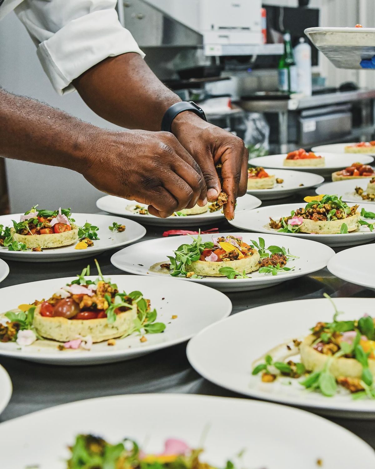 Chef preparing a meal